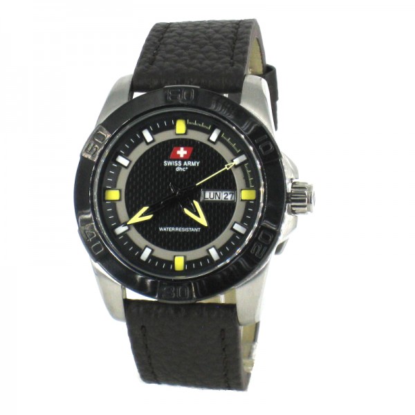 Swiss Army SA 5102M Silver Dark Brown Yellow